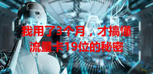 我用了3个月，才搞懂流量卡19位的秘密