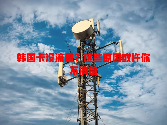 韩国卡没流量？这些原因或许你不清楚