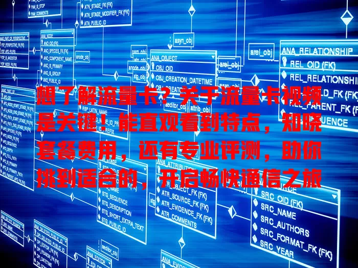想了解流量卡？关于流量卡视频是关键！能直观看到特点，知晓套餐费用，还有专业评测，助你挑到适合的，开启畅快通信之旅！