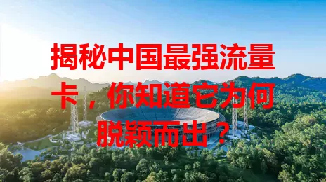 揭秘中国最强流量卡，你知道它为何脱颖而出？