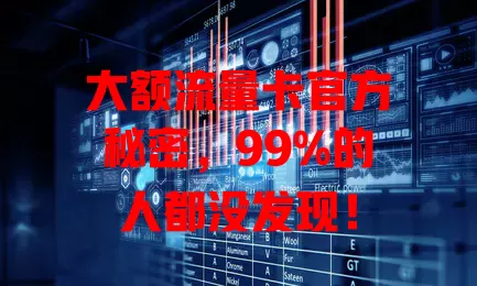 大额流量卡官方秘密，99%的人都没发现！