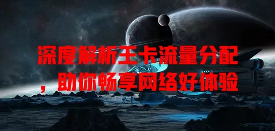 深度解析王卡流量分配，助你畅享网络好体验