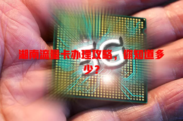 湖南流量卡办理攻略，你知道多少？