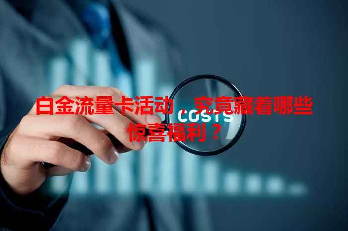 白金流量卡活动，究竟藏着哪些惊喜福利？