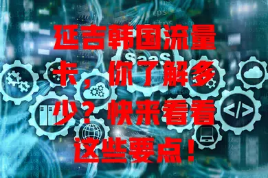 延吉韩国流量卡，你了解多少？快来看看这些要点！