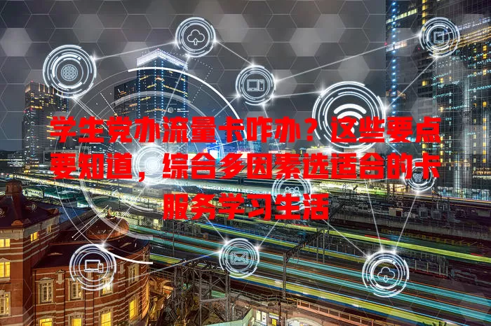 学生党办流量卡咋办？这些要点要知道，综合多因素选适合的卡服务学习生活