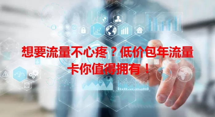 想要流量不心疼？低价包年流量卡你值得拥有！