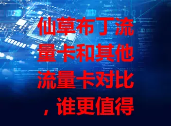 仙草布丁流量卡和其他流量卡对比，谁更值得选？