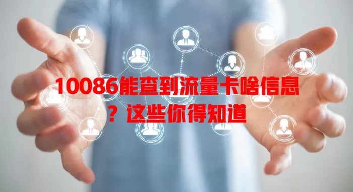 10086能查到流量卡啥信息？这些你得知道