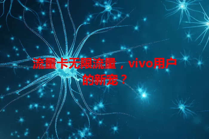流量卡无限流量，vivo用户的新宠？