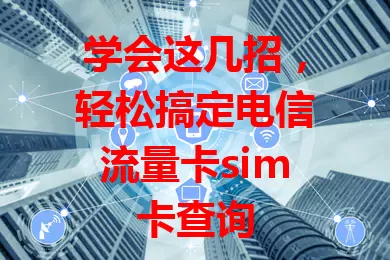 学会这几招，轻松搞定电信流量卡sim卡查询