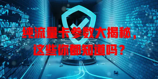 纯流量卡参数大揭秘，这些你都知道吗？