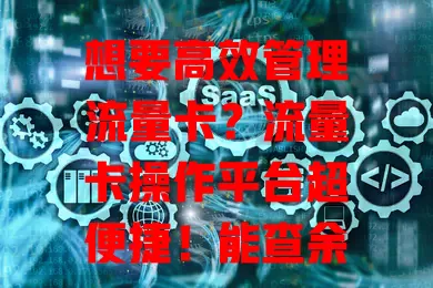 想要高效管理流量卡？流量卡操作平台超便捷！能查余额、充值、变套餐，还能分析流量，告别流量困扰