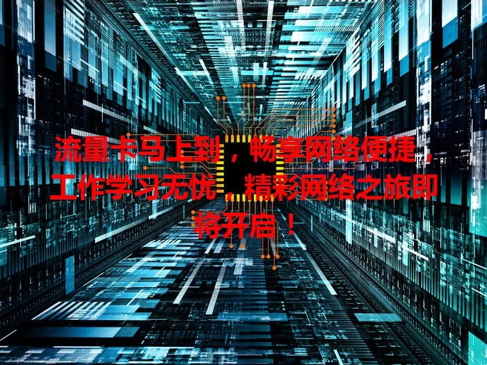 流量卡马上到，畅享网络便捷，工作学习无忧，精彩网络之旅即将开启！