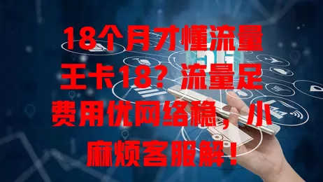 18个月才懂流量王卡18？流量足费用优网络稳，小麻烦客服解！