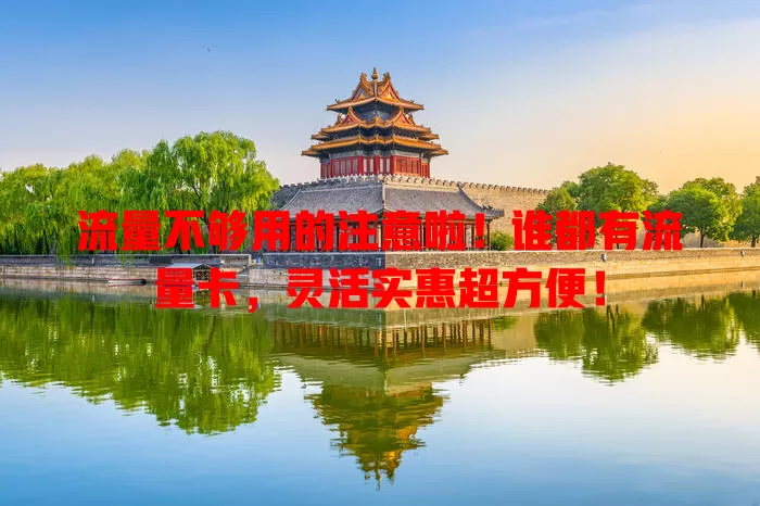 流量不够用的注意啦！谁都有流量卡，灵活实惠超方便！