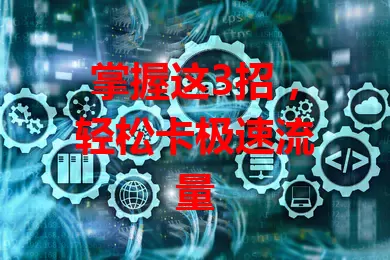 掌握这3招，轻松卡极速流量