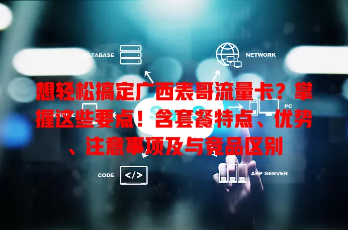 想轻松搞定广西表哥流量卡？掌握这些要点！含套餐特点、优势、注意事项及与竞品区别