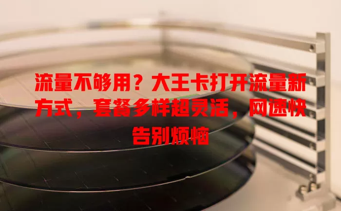 流量不够用？大王卡打开流量新方式，套餐多样超灵活，网速快告别烦恼