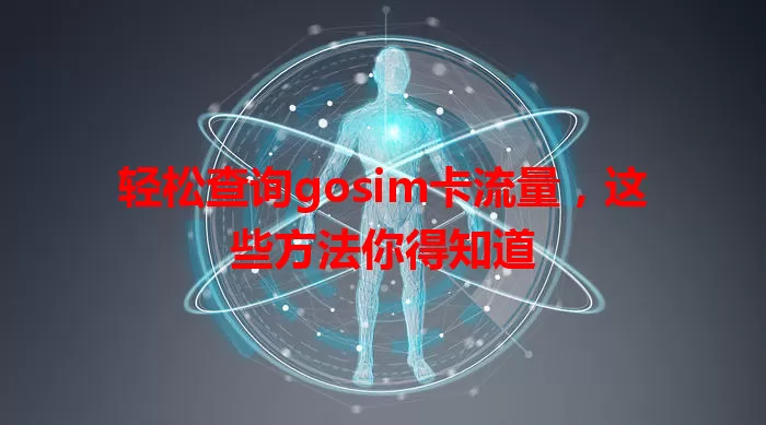轻松查询gosim卡流量，这些方法你得知道