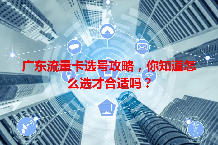 广东流量卡选号攻略，你知道怎么选才合适吗？
