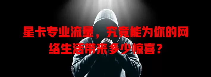 星卡专业流量，究竟能为你的网络生活带来多少惊喜？