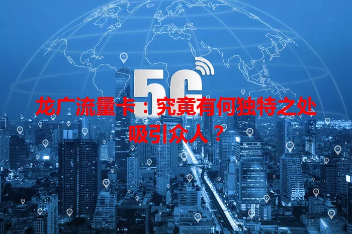 龙广流量卡：究竟有何独特之处吸引众人？