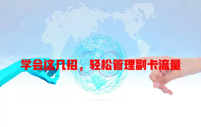 学会这几招，轻松管理副卡流量