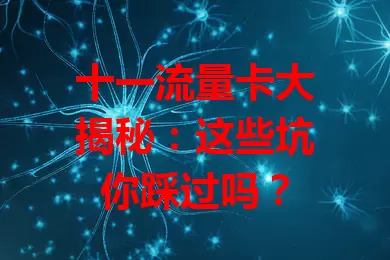 十一流量卡大揭秘：这些坑你踩过吗？