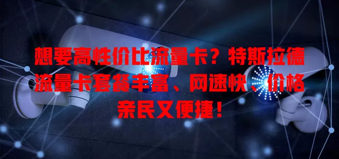 想要高性价比流量卡？特斯拉德流量卡套餐丰富、网速快、价格亲民又便捷！