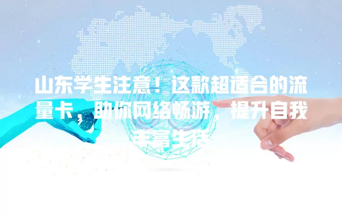 山东学生注意！这款超适合的流量卡，助你网络畅游，提升自我丰富生活