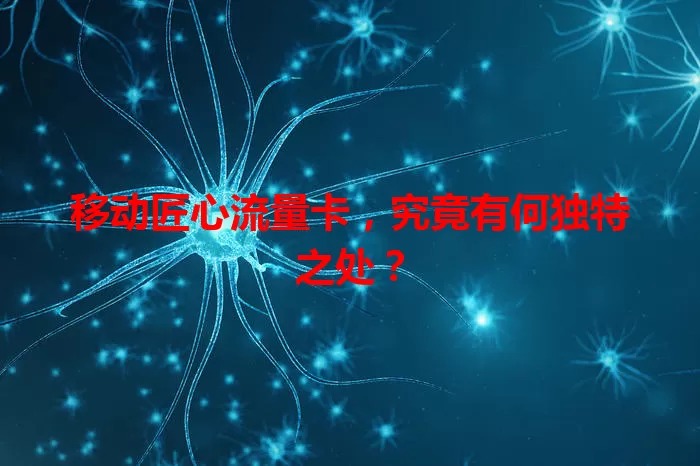 移动匠心流量卡，究竟有何独特之处？