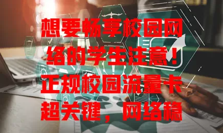 想要畅享校园网络的学生注意！正规校园流量卡超关键，网络稳定高速，套餐贴合需求，办理简便售后优，让校园网生活更畅快
