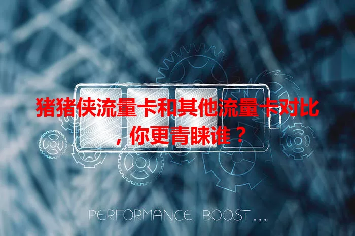 猪猪侠流量卡和其他流量卡对比，你更青睐谁？