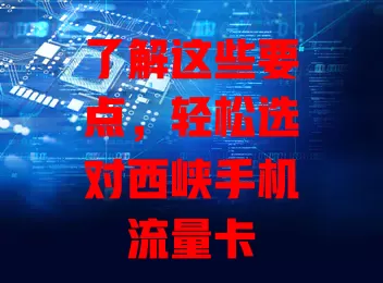 了解这些要点，轻松选对西峡手机流量卡