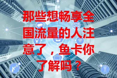 那些想畅享全国流量的人注意了，鱼卡你了解吗？