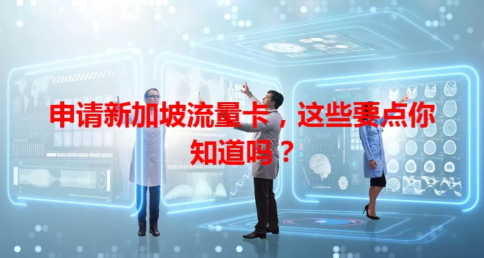 申请新加坡流量卡，这些要点你知道吗？