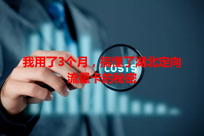 我用了3个月，搞懂了湖北定向流量卡的秘密