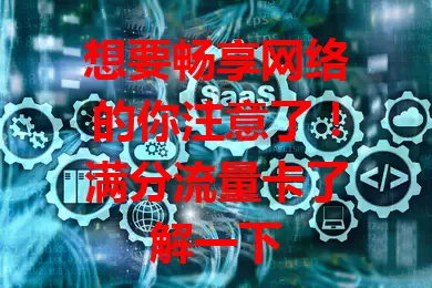 想要畅享网络的你注意了！满分流量卡了解一下