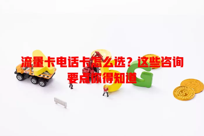 流量卡电话卡怎么选？这些咨询要点你得知道
