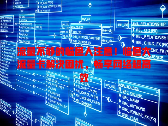 流量不够的临邑人注意！临邑大流量卡解决困扰，畅享网络超高效