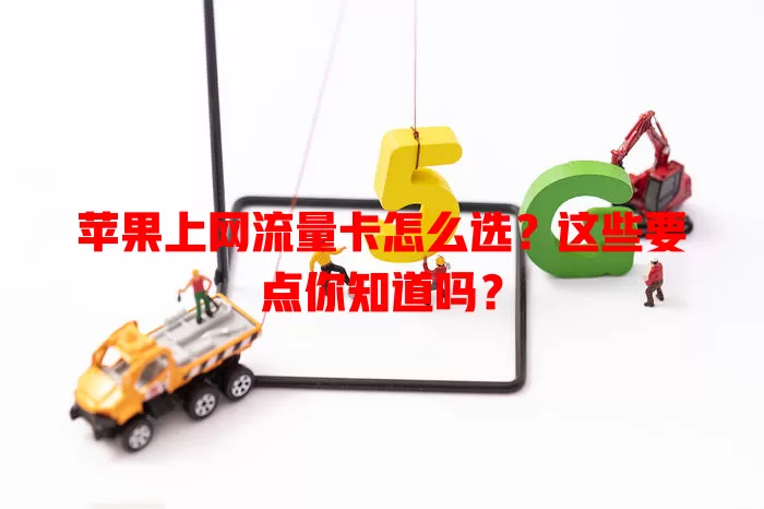 苹果上网流量卡怎么选？这些要点你知道吗？