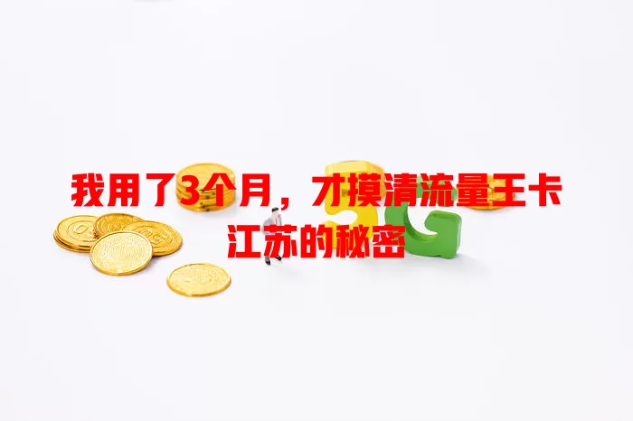 我用了3个月，才摸清流量王卡江苏的秘密