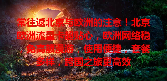 常往返北京与欧洲的注意！北京欧洲流量卡超贴心，欧洲网络稳，免高额漫游，使用便捷，套餐多样，跨国之旅更高效
