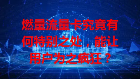 燃量流量卡究竟有何特别之处，能让用户为之疯狂？