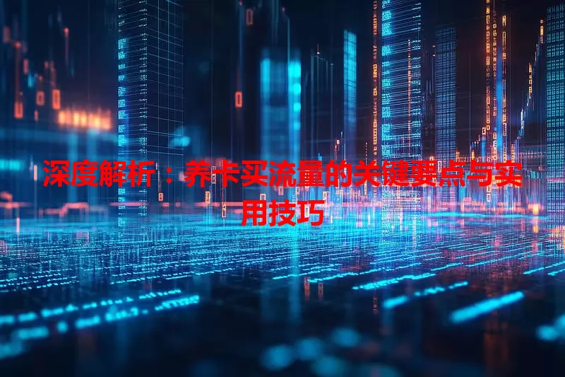 深度解析：养卡买流量的关键要点与实用技巧