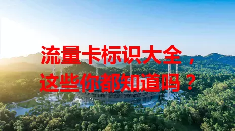流量卡标识大全，这些你都知道吗？