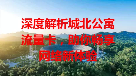 深度解析城北公寓流量卡，助你畅享网络新体验