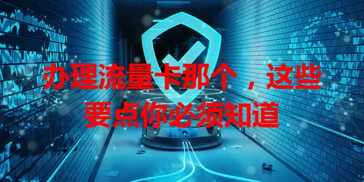 办理流量卡那个，这些要点你必须知道