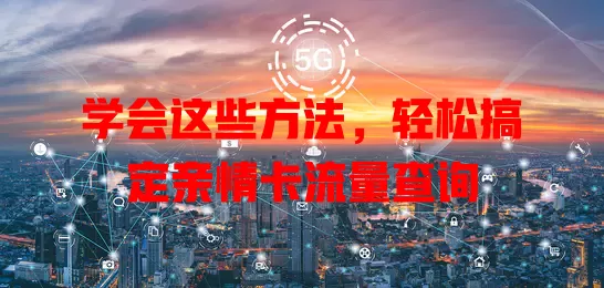 学会这些方法，轻松搞定亲情卡流量查询